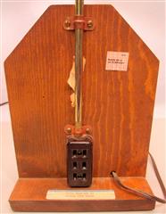 VINTAGE DUNCAN ELECTRIC METER TABLE LAMP TESTED FULLY OPERATES W/SPINNING METER